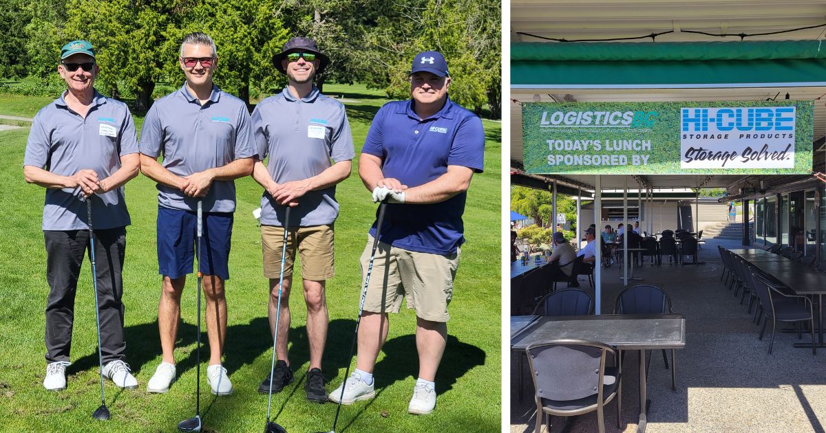 The Hi-Cube team at the LogisticsBC Annual Charity Golf Tournament held at Guildford Golf & Country Club.