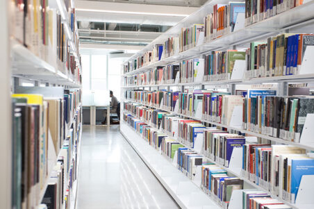 LED Illuminated Book Cantilever Shelving